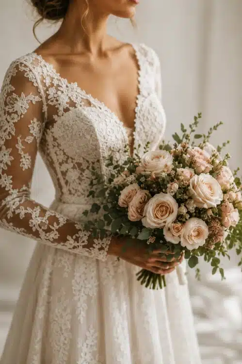 Como elegir tu ramo vestido de novia 1