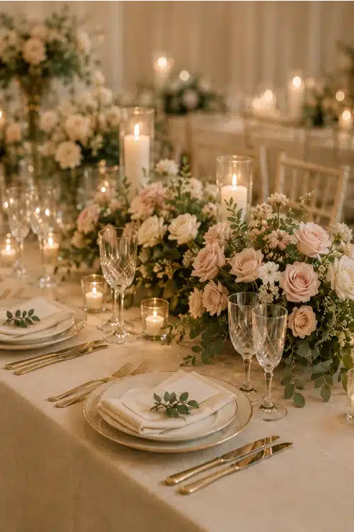 arreglos florales para banquetes granada detalle mesa