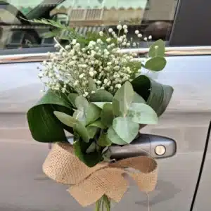 Flores para coche boda 4