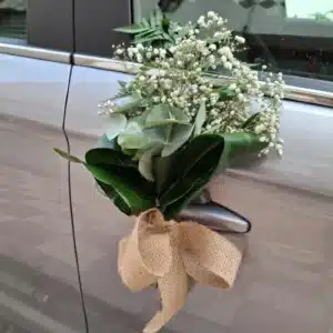 Flores para coche boda 5